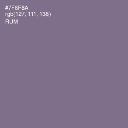 #7F6F8A - Rum Color Image