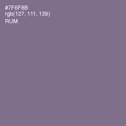 #7F6F8B - Rum Color Image