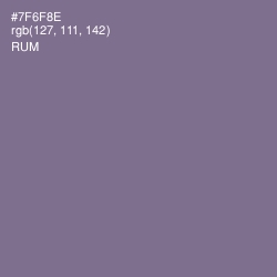 #7F6F8E - Rum Color Image