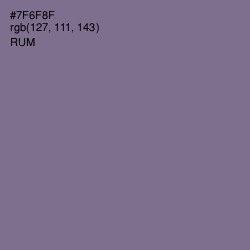 #7F6F8F - Rum Color Image