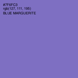 #7F6FC3 - Blue Marguerite Color Image