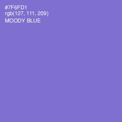 #7F6FD1 - Moody Blue Color Image
