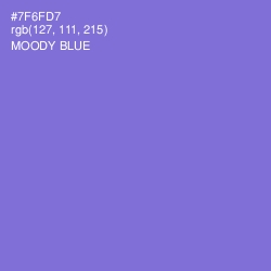 #7F6FD7 - Moody Blue Color Image