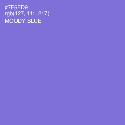 #7F6FD9 - Moody Blue Color Image