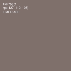 #7F706C - Limed Ash Color Image