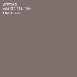 #7F706D - Limed Ash Color Image