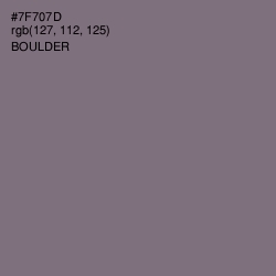 #7F707D - Boulder Color Image