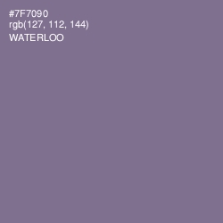 #7F7090 - Waterloo  Color Image