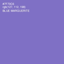 #7F70C6 - Blue Marguerite Color Image