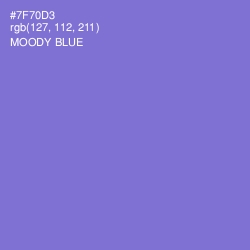 #7F70D3 - Moody Blue Color Image