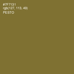 #7F7131 - Pesto Color Image