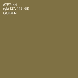#7F7144 - Go Ben Color Image