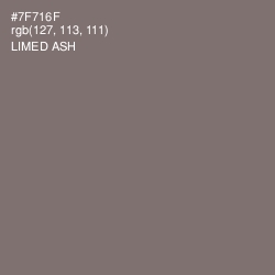 #7F716F - Limed Ash Color Image