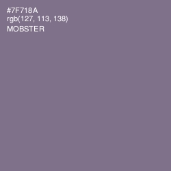 #7F718A - Mobster Color Image