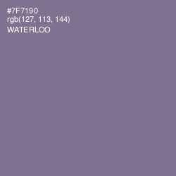 #7F7190 - Waterloo  Color Image