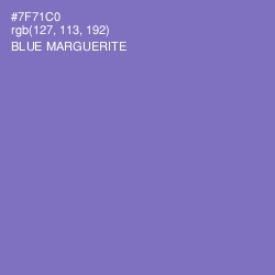 #7F71C0 - Blue Marguerite Color Image