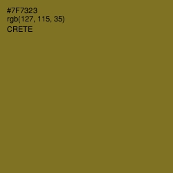 #7F7323 - Crete Color Image