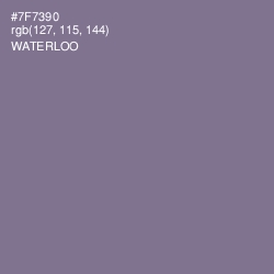 #7F7390 - Waterloo  Color Image