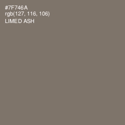 #7F746A - Limed Ash Color Image