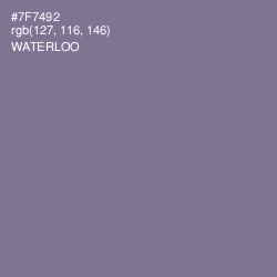 #7F7492 - Waterloo  Color Image