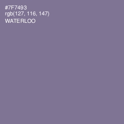 #7F7493 - Waterloo  Color Image