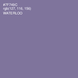 #7F749C - Waterloo  Color Image