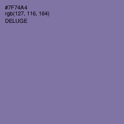 #7F74A4 - Deluge Color Image