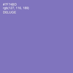 #7F74BD - Deluge Color Image