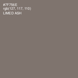 #7F756E - Limed Ash Color Image