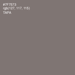 #7F7573 - Tapa Color Image