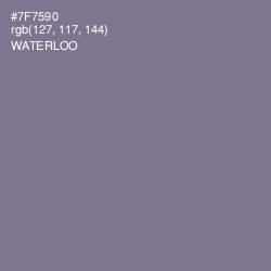 #7F7590 - Waterloo  Color Image