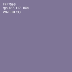 #7F7596 - Waterloo  Color Image