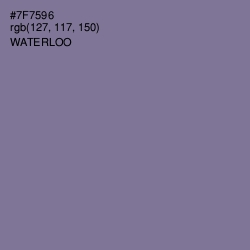 #7F7596 - Waterloo  Color Image