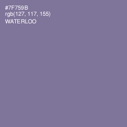 #7F759B - Waterloo  Color Image