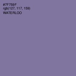 #7F759F - Waterloo  Color Image