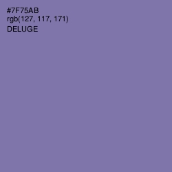 #7F75AB - Deluge Color Image