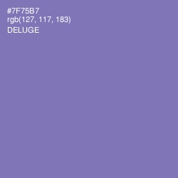 #7F75B7 - Deluge Color Image