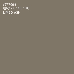 #7F7668 - Limed Ash Color Image