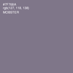 #7F768A - Mobster Color Image