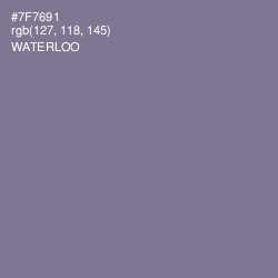 #7F7691 - Waterloo  Color Image