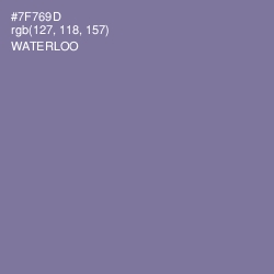 #7F769D - Waterloo  Color Image