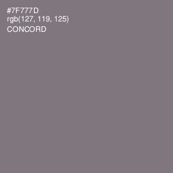 #7F777D - Concord Color Image