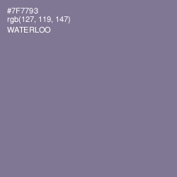 #7F7793 - Waterloo  Color Image