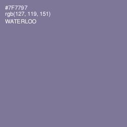 #7F7797 - Waterloo  Color Image