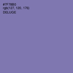 #7F78B0 - Deluge Color Image