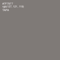 #7F7977 - Tapa Color Image