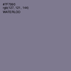 #7F7990 - Waterloo  Color Image