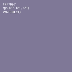 #7F7997 - Waterloo  Color Image