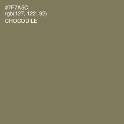 #7F7A5C - Crocodile Color Image