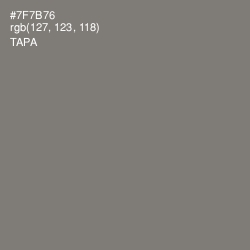 #7F7B76 - Tapa Color Image